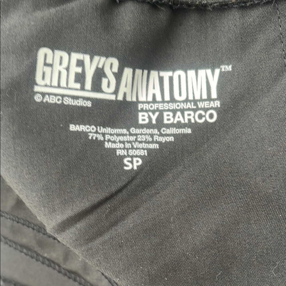 Grey's Anatomy Women's Black Scrub Pants